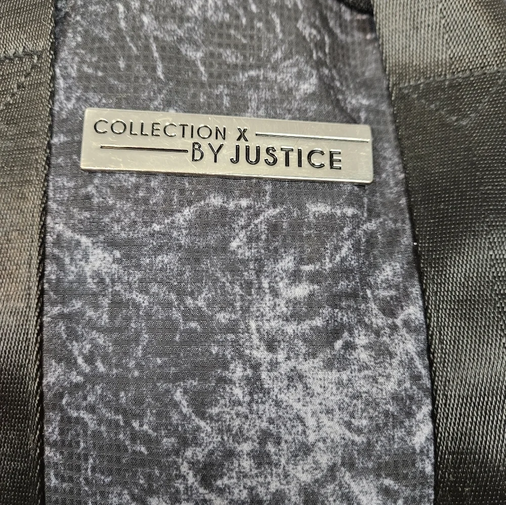 Justice Collection X Black & White Tie Dye Large Backpack‎ Girls